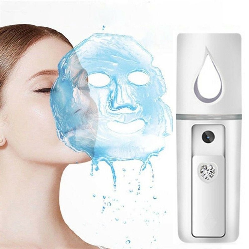 Mini Vaporizador De Rosto Nano Spray Recarregavel USB Hidratacao Facial Portatil Pronta Entrega