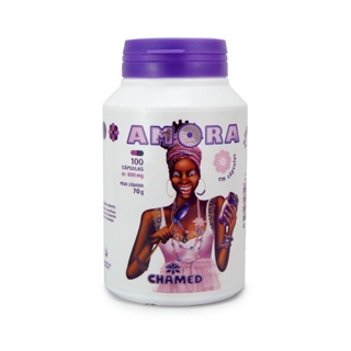 Amora 600mg 100 Cápsulas - Chamel em Oferta na Shopee