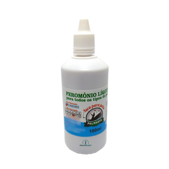Kit Atrativo Feromonio Liquido 100ml cada para Peixes Pesca Iscas Artificiais Naturais Massas Rações- Palmarys