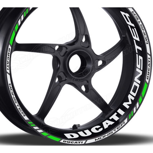 Friso + Adesivo Refletivo M8 Roda Moto Ducati Monster