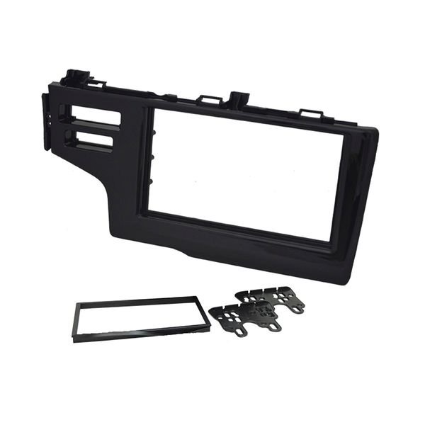 Moldura 2 Din Honda Fit 2015, 2016, 2017, 2018, 2019 - Black Piano em Oferta na Shopee