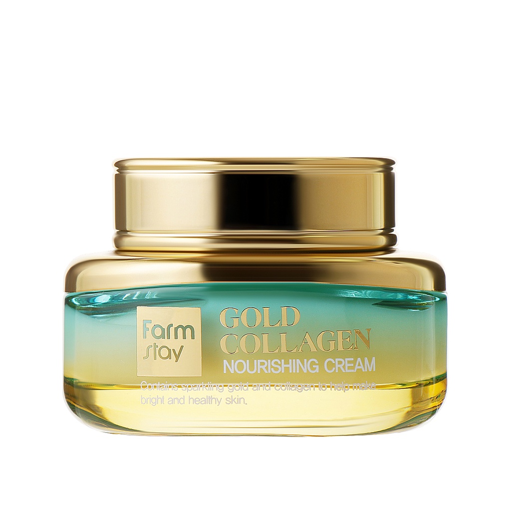 Detalhes do farmstay gold collagen nourishing cream 55ml