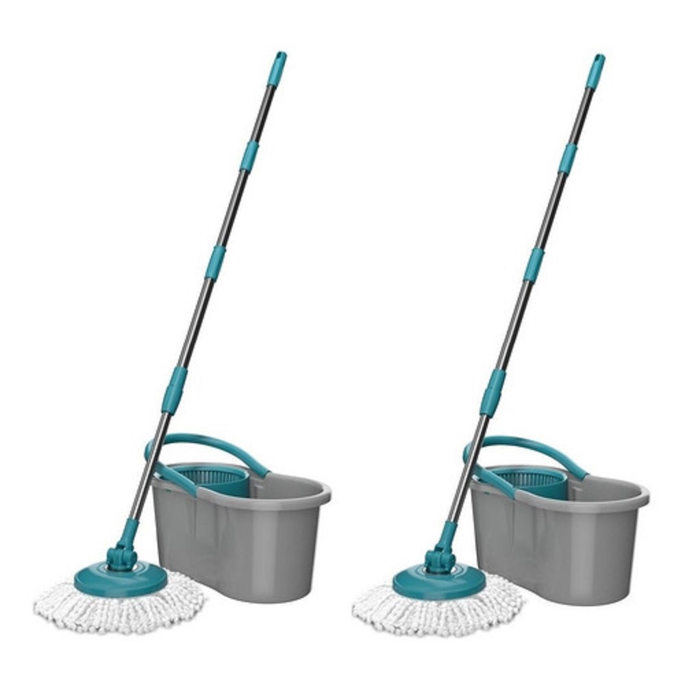 Kit Esfregao Mop Inox 4 Litros C/2 Mop5010 Flashlimp