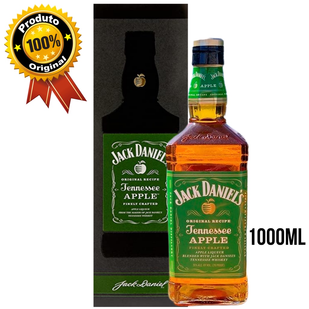 Whisky Jack Daniel's Apple 1L na Caixa - Importado Garrafa Original ...