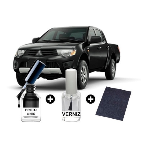 Tinta Tira Risco Automotiva L200 Preto Ônix