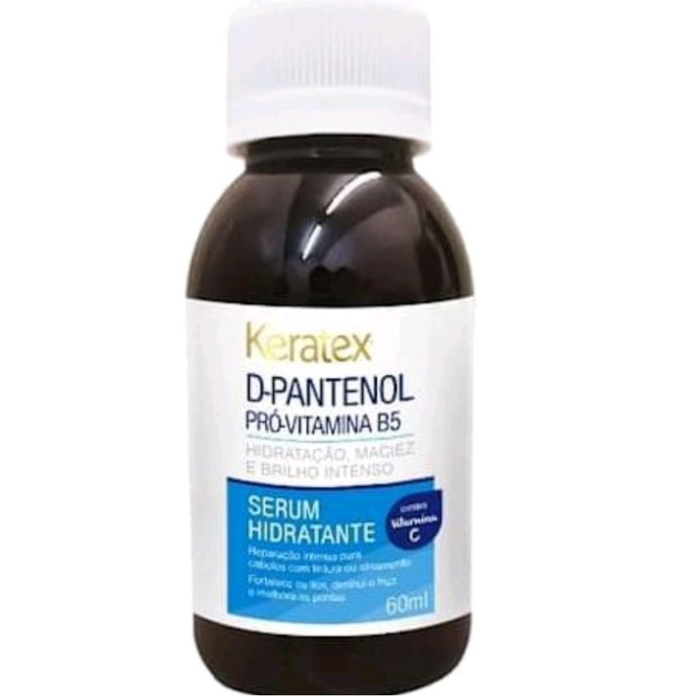 Keratex Serum Hidratante Capilar D-Pantenol Pró Vitamina b5 Líquido 60ml em Oferta na Shopee