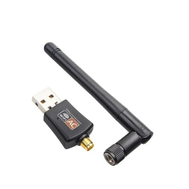 Adaptador Wifi Usb Dual Band Ac 600 5g Antena 2dbi Internet