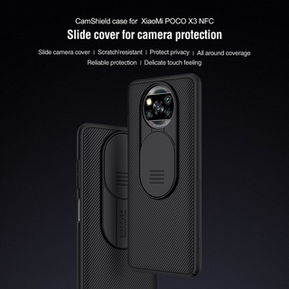 Capa NILLKIN CamShield Para Xiaomi POCO X3 NFC/X3 Pro Deslizante Proteção Da Câmera