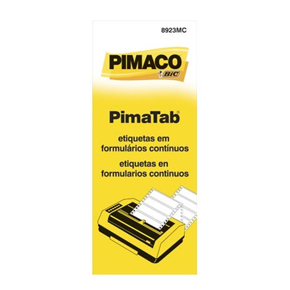 Etiquetas Em Formulário Continuo Pimaco Ref 8923MC Medida 23,8 x 88,9mm Caixa com 1500 Etiquetas