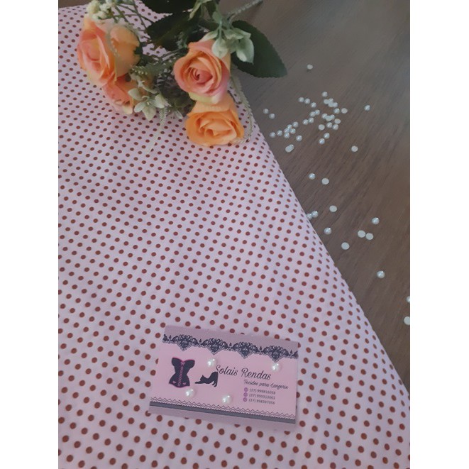 tecido de liganete de poá  estampada de bolinhas lindo para camisolas e artesanato