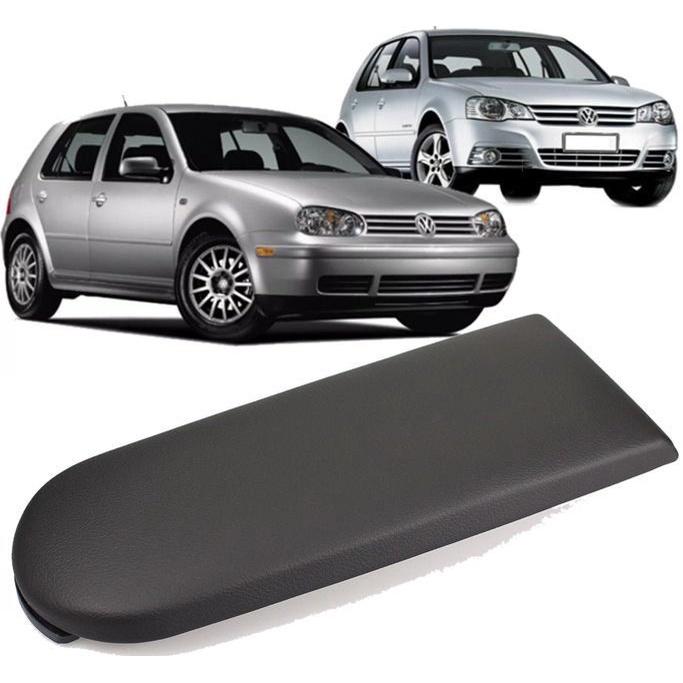 Tampa Apoio Braco Console Golf Bora Passat New Beetle Preto