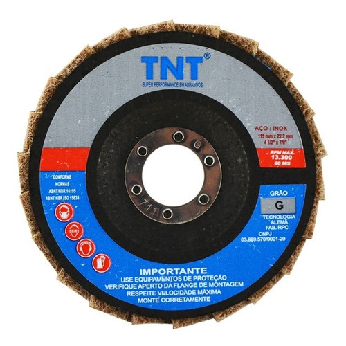 Disco Flap De Manta Abrasiva 115mm Grosso Bear Tex P/ Lixadeiras e esmerilhadeiras em Oferta na Shopee