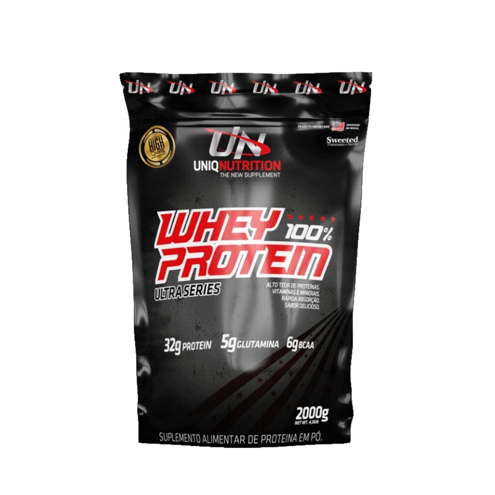 Whey Protein 2kg - Whey Isolado Concentrado e Hidrolisado 32g Proteína ZERO Açucar ZERO Glúten