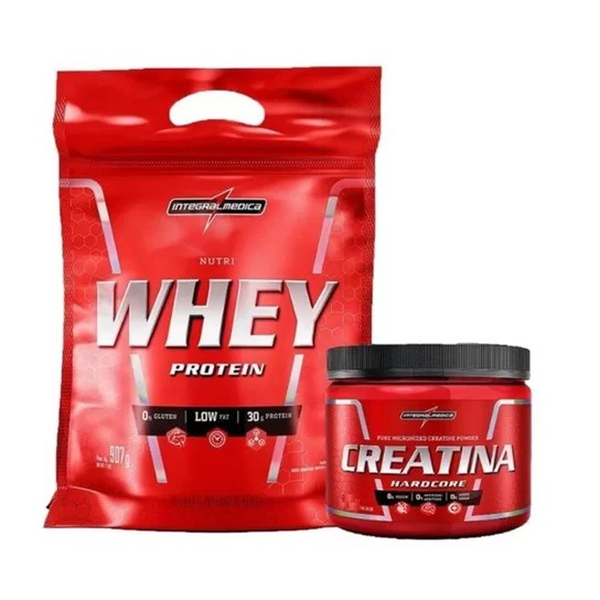 Combo/Kit Whey + Creatina - Nutri Whey 907g + Creatina 150g Integralmedica