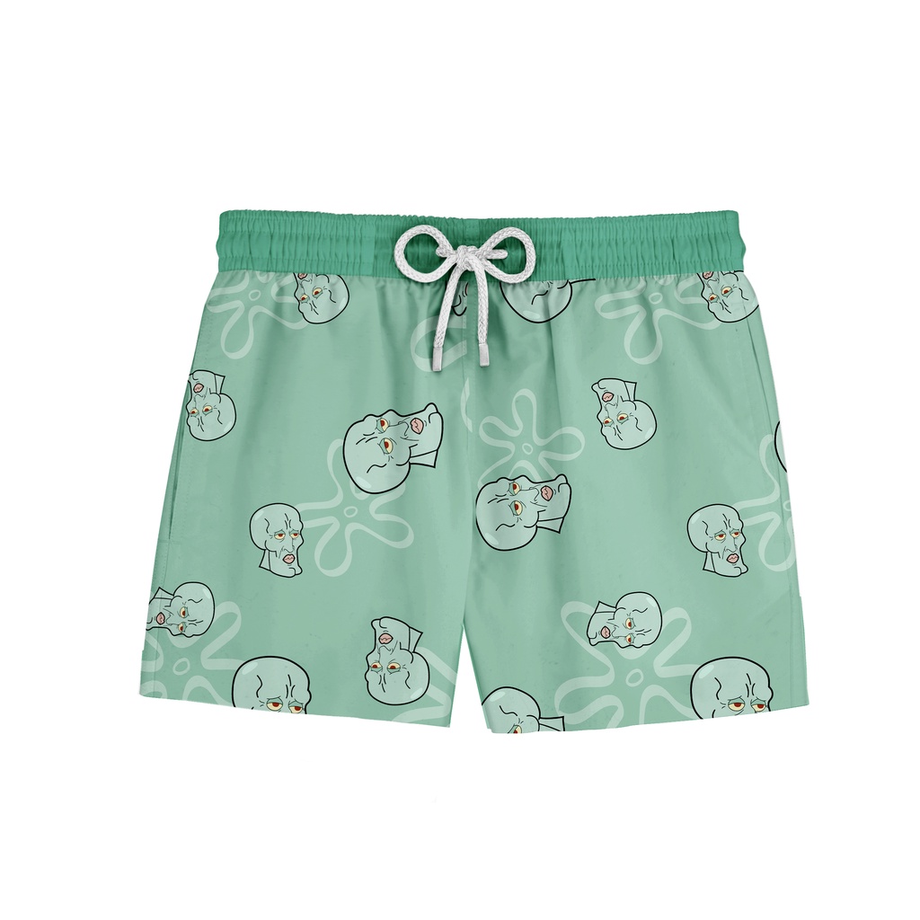 Short Praia Masculino Bob Esponja Lula Molusco Bonitão Mauricinho REF0305