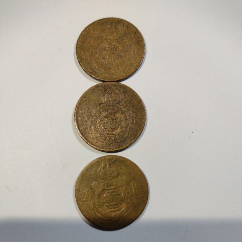 3 Moeda Em Bronze De 1869 20 Réis, Rara