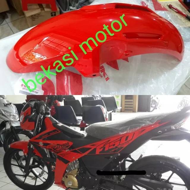 Fender MERAH 53111-12K00-YZE Vermelho Pára-Lama Guarda-Lamas Dianteiro suzuki satria fu f1 fi original