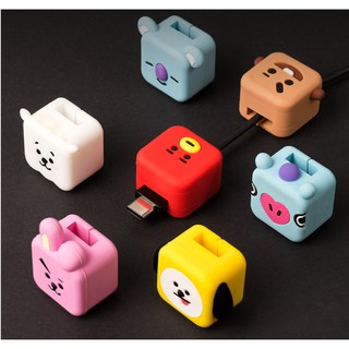 Suporte / Cabo De Proteção Bts Bt21 Com Personagem Oficial Com 8 Pinos Tipo-C