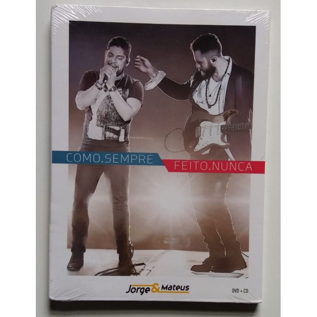 Dvd + Cd Jorge E Mateus - Como Sempre Feito Nunca - Novo Lacrado