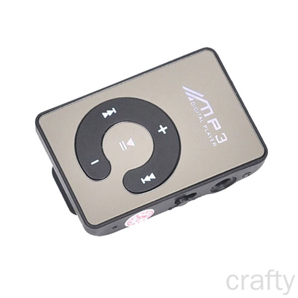 (Crafty) Mp3 Player / Reprodutor De Espelho Com Presilha / Cartão Tf / Portátil / Mini Player De Música - detalhe