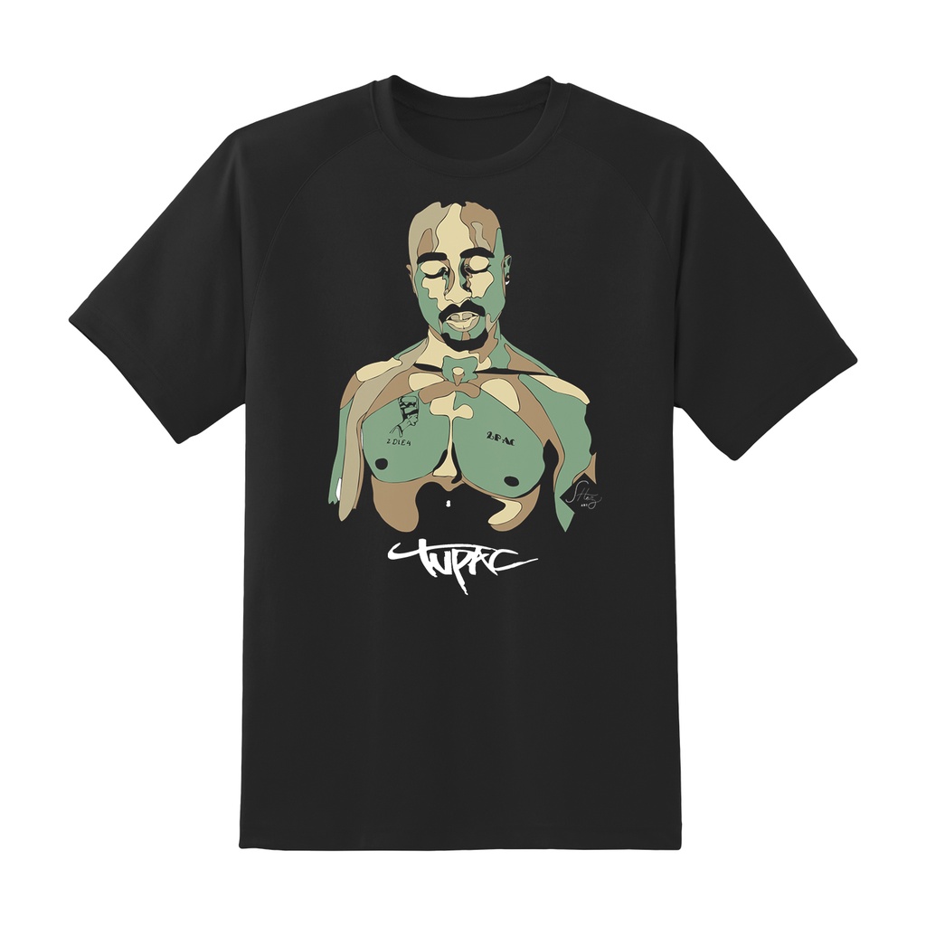 Camisa Camiseta 2 PAC 100% Algodão ou Poliéster Branca ou Preta/ Camisa Tupac Shakur / Camiseta Poliéster / Camiseta Algodão / Camiseta Rapper Americano