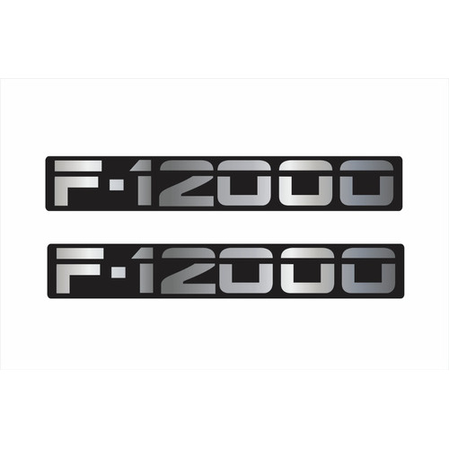 Par Adesivo Ford F12000 F-12000 Emblema Resinado