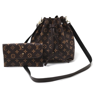 Kit Bolsa Saco Feminina Com Carteira Promoção Lv