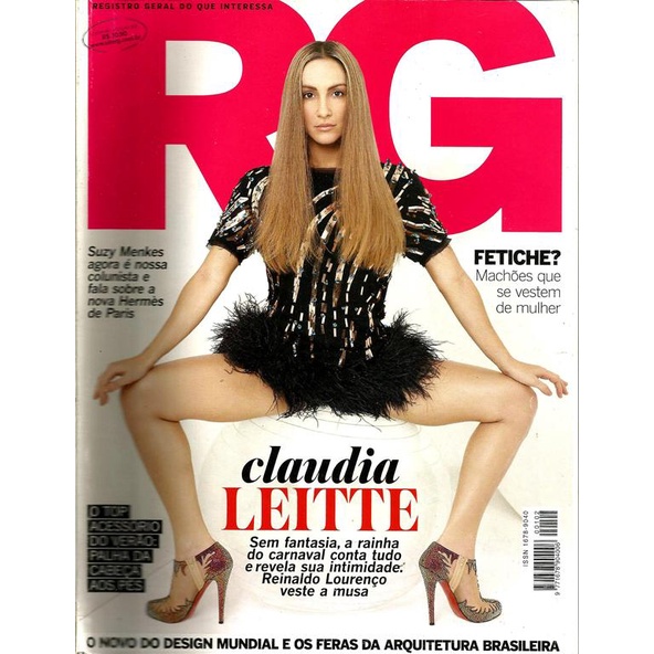 RG VOGUE 102 * CLÁUDIA LEITTE * AGUILERA * NATALIE PORTMAN