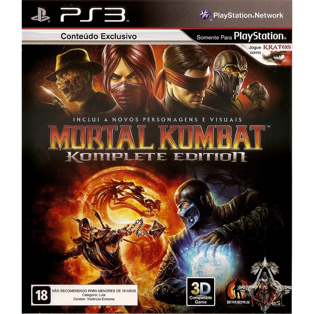 Mortal Kombat Komplete Edition PS3 PSN | Shopee Brasil