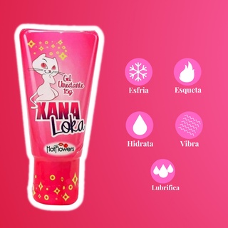 XANA LOKA EXCITANTE FEMININO 15G HOT FLOWERS LUBRIFICANTE Sexshop Produtos Adultos Sexuais