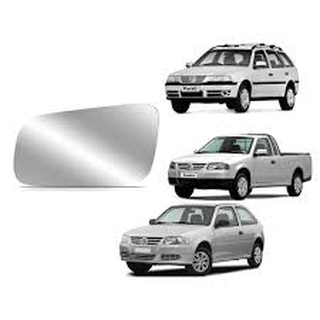 Lente refil vidro Retrovisor Gol Parati Saveiro Carona Direito g3, g4 Santana 99/06 sem base