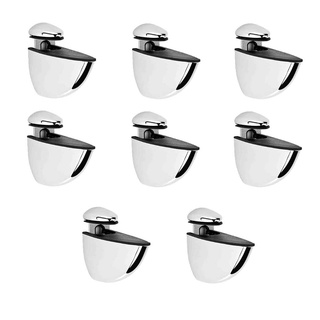 8 Suporte Tucano Médio Plástico Cromado Para Prateleira em Oferta na Shopee