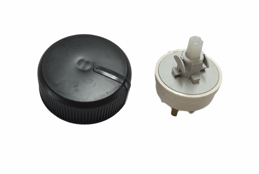 Botão e Interruptor 3 Velocidades para Ventilador Arno Silence Force VF30 / VF40 / VF45 / VF55 / VU40 / VD40 Preto Original