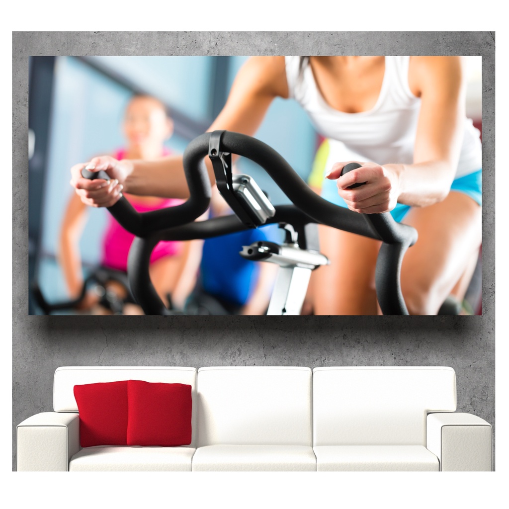 Adesivo Academia Fitness Ginástica 2x1m 2m² Musculação S189