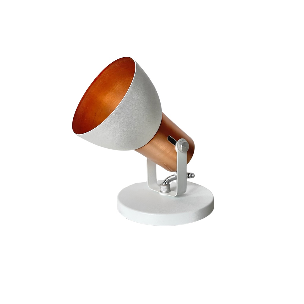 Spot De Sobrepor Cone Branco com Cobre Único ( 1 Lâmpada) em Oferta na Shopee
