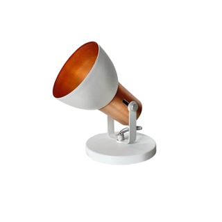 Spot De Sobrepor Cone Branco com Cobre Único ( 1 Lâmpada) em Oferta na Shopee