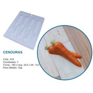 1~10 Forma Simples Cenouras 413-(L5) em Acetato BWB Para Bombom e Doces de Chocolate e Confeitaria Páscoa em Oferta na Shopee