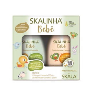 Kit Skalinha Bebe 1 Shampoo 1 Condicionador CAMOMILA