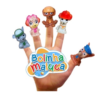 10 Patrulha Canina Brinquedos Dedoche Kit Festa Infantil Lembrancinha de Aniversário