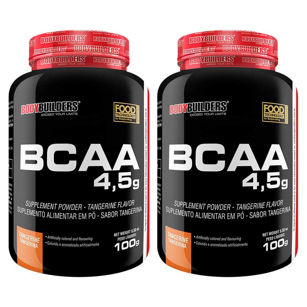 Kit 2x BCAA Sabor Tangerina 100g - Bodybuilders