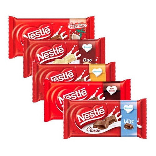 Kit C Barras De Chocolate Nestle Classic Shopee Brasil