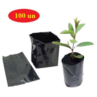 100 Sacos Plásticos Para Mudas 10x 18 / ENVIO IMEDIATO em Oferta na Shopee