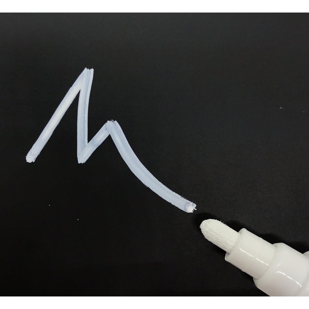 Caneta Giz Liquido Branca Kaz Ponta Redonda 6mm em Oferta na Shopee