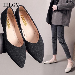 IELGY Sapatos Femininos Estilo casual Boca Rasa Ponta Dedo Do Pé Plano