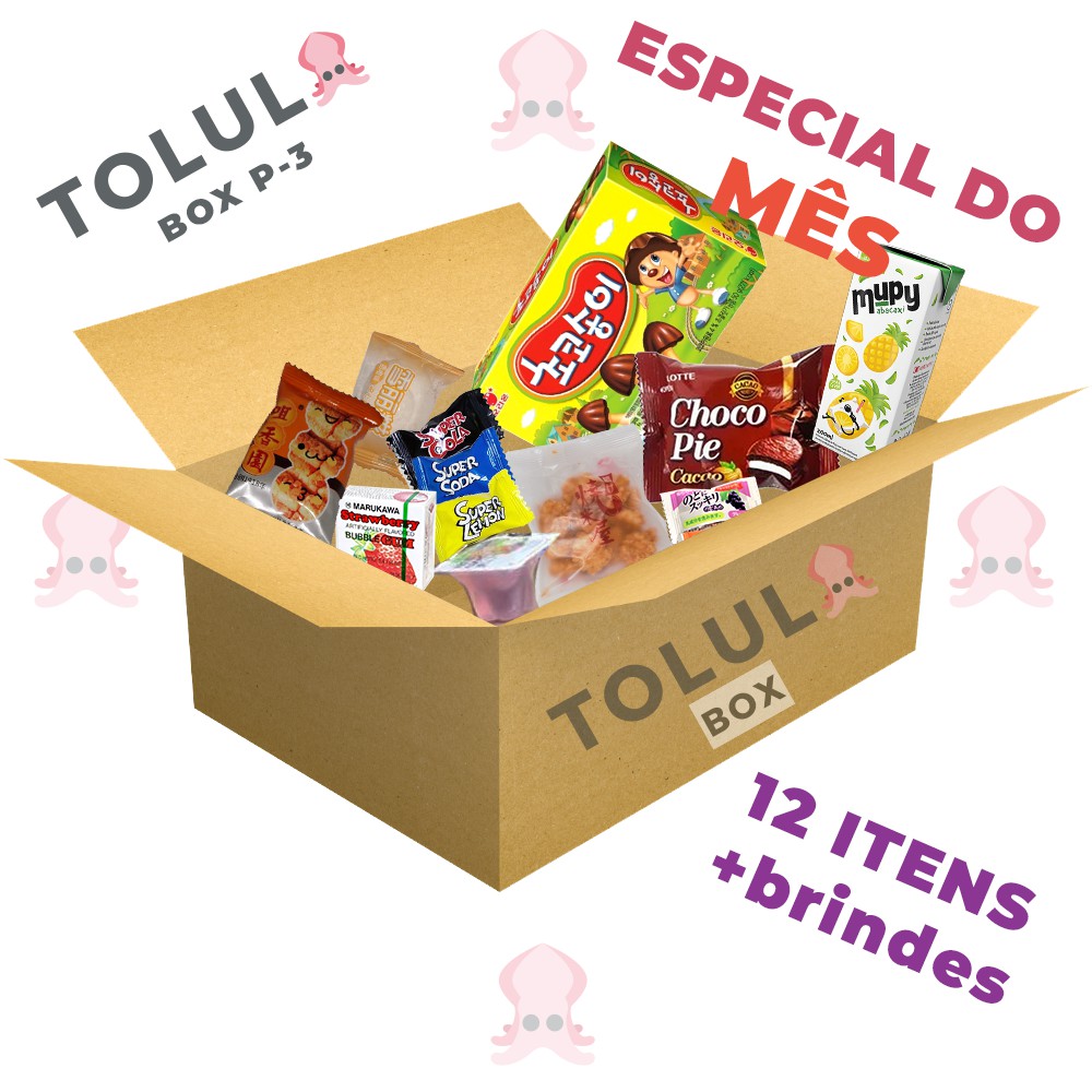 Box Kit Snacks Orientais Tam. P-3 Especial Mupy Doces E Guloseimas Asia Tolula Box em Oferta na Shopee