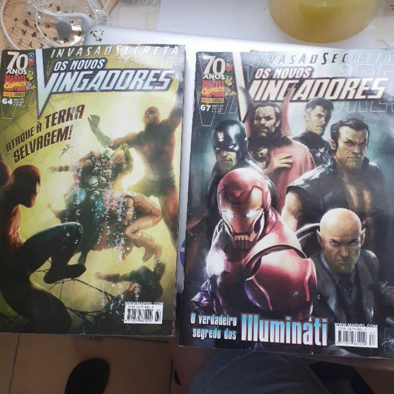 Os novos vingadores Invasão secreta marvel 70 anos Volumes avulsos