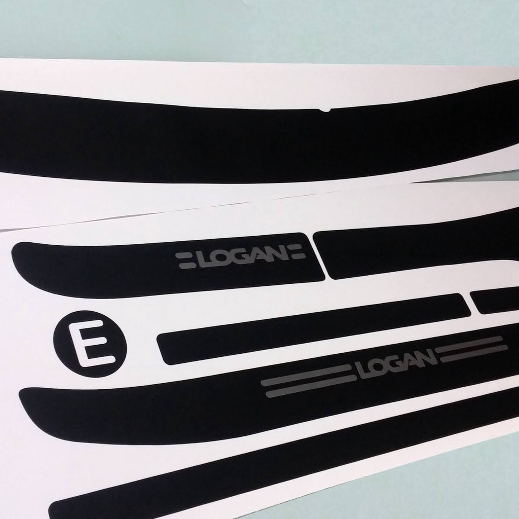 KIT Soleiras Super Protetoras + Soleira Da Mala Renault LOGAN 2009 a 2013 Adesivo Acessórios para Carro