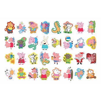Tatuagens Temporárias 32 pçs - Pink Pig em Oferta na Shopee