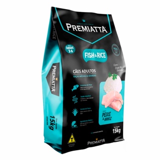 Ração Premiatta Cães Adultos Fish e Rice - 15kg em Oferta na Shopee
