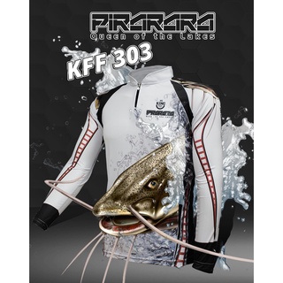 Camisa de Pesca Pirarara King Proteção Solar 50+ C/ Gola Zíper e Manga Longa
